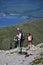 People hiking on path to the Ben Nevis summit