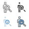 People hiring, Search candidate. Job Search icon