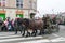 People in historical soldiers uniforms on 100th anniversary of Polish Independence Day