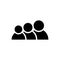 People icon. Vector group of humans sign