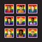 People icons with LGBT community members