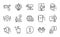 People icons set. Included icon as Chat app, Touchscreen gesture, Wash hands. Vector