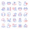 People icons set. Included icon as Face accepted, Smile, Builders union. Vector