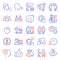 People icons set. Included icon as Heart, Smile chat, Puzzle. Vector