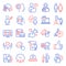 People icons set. Included icon as Human rating, Chef, Delegate work. Vector