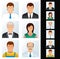 People Icons Set. Various Business Peoples.