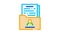 people info sheet folder Icon Animation