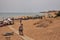 People at the Issos Beach. Agios Georgios South, Corfu, Greece