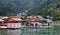 People at Itsukushima Shinto Shrine on Miyajima island, Japan