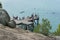 People on the Jetty at Horseshoe Bay, Port Elliot, South Australia