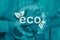 People join hand together with eco title for saving energy concept banner background