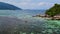 people kayaking in the ocean of Koh Lipe Thailand, kayak at a coral reef in Koh Lipe ocean