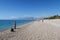 People at Konyaalti beach in Antalya, Turkey