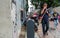 People In Kuala Lumpur`s Back Alley Street, Malaysia