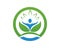 People leaf green nature health logo and symbols