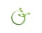 people leaf green nature health logo and symbols..