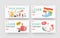 People Learning Spanish Language Course Landing Page Template Set. Tiny Characters at Huge Books, Teacher and Students