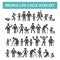 People life cycle icons