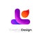 People logo with colorful design , human