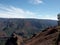 People look and take photos of view of Lush Mountains