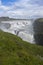 People looking over Gullfoss Golden Falls, Iceland