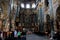People in magnificent churche of Lvov
