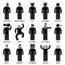 People Man Characteristic Attitude Pictogram