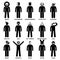 People Man Characteristic Attitude Pictogram