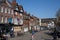 People on Market Place in Henley on Thames in Oxfordshire in the UK