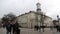 People on the Market Square near the Lviv Town Hall in Western Ukraine