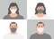 People in medical face mask