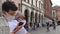 People with medical mask in the Italian city of Rovigo