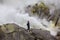 People mining sulphur in Ijen volcano, Java , Indonesia
