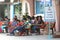 People in Monks Zone, railway station Ubon Ratchathani, Thailand