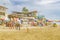 People at Montanita Beach Ecuador