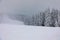 People on mountain in Czech ski resort Spindleruv Mlyn