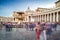 People moving in Saint Peter Square, Vatican City