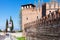 People near Castelvecchio Scaliger Castle