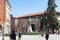 People near gate to Teatro Olimpico in Vicenza