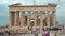 People near Parthenon - ancient temple in Athenian Acropolis, Greece