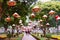 People near Temple of Literature in Hanoi