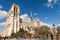 People at Notre Dame, Famous Catholic Church, Tourism Landmark in Paris France