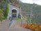 people outside the botanical gardens cable car terminus in monte madeira