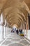 People at palazzo ducale entrance at Venice,Italy.