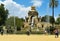 People at Parc de la Ciutadella in Barcelona, Spain