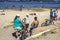 People on Park Praia do Sol on the banks of the Guarapiranga Dam