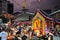 People paying respects at the Ganesha Shrine at Huai Khwang, Bangkok, on the first day of the Lunar New Year 2024