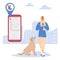 People Phone Pet Dog grooming Online App Location