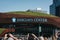 People photographing Barclays Center, Brooklyn, New York, USA.