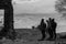 People photographing in Ordesa and Monte Perdido National Park, Pyrenees, Spain